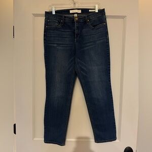 Vintage America Dark Blue Ankle Jeans